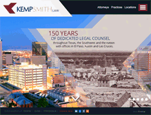 Tablet Screenshot of kempsmith.com